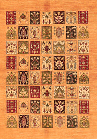 Oriental Orange Modern Rug, abs644org