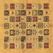 Square Oriental Brown Modern Rug, abs644brn