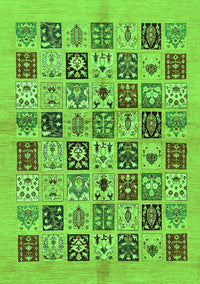 Oriental Green Modern Rug, abs644grn