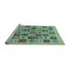 Sideview of Machine Washable Oriental Light Blue Modern Rug, wshabs644lblu