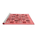 Modern Red Washable Rugs