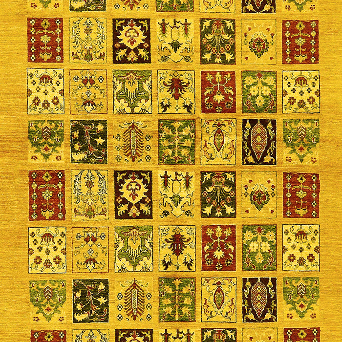 Oriental Yellow Modern Rug, abs644yw