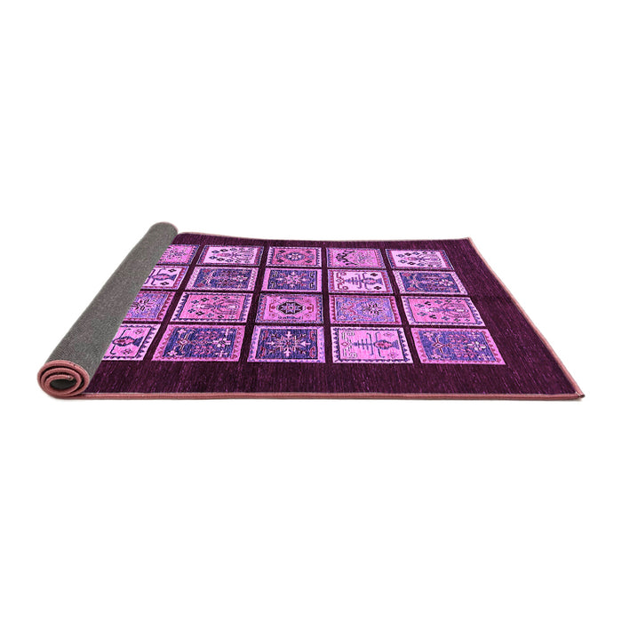 Sideview of Oriental Purple Modern Rug, abs645pur
