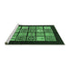 Sideview of Machine Washable Oriental Emerald Green Modern Area Rugs, wshabs645emgrn