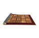 Sideview of Oriental Orange Modern Rug, abs645org