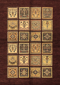 Oriental Brown Modern Rug, abs645brn