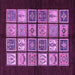 Square Oriental Purple Modern Rug, abs645pur