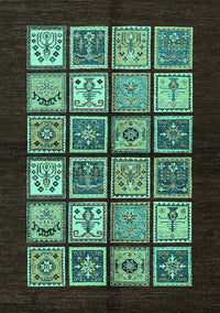 Oriental Turquoise Modern Rug, abs645turq