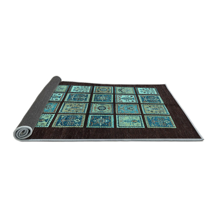 Sideview of Oriental Light Blue Modern Rug, abs645lblu
