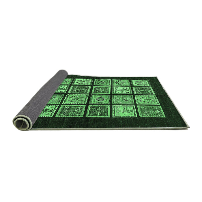 Sideview of Oriental Emerald Green Modern Rug, abs645emgrn