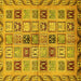 Square Machine Washable Oriental Yellow Modern Rug, wshabs646yw