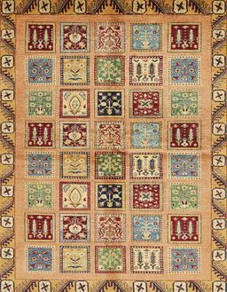 Abstract Red Oriental Rug, abs646