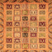 Square Oriental Orange Modern Rug, abs646org