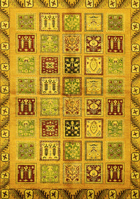 Oriental Yellow Modern Rug, abs646yw