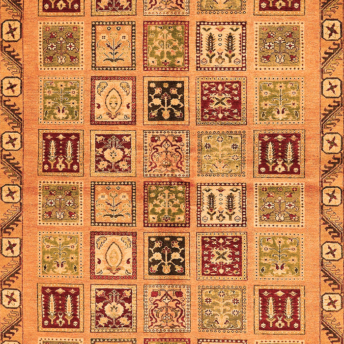 Machine Washable Oriental Orange Modern Area Rugs, wshabs646org