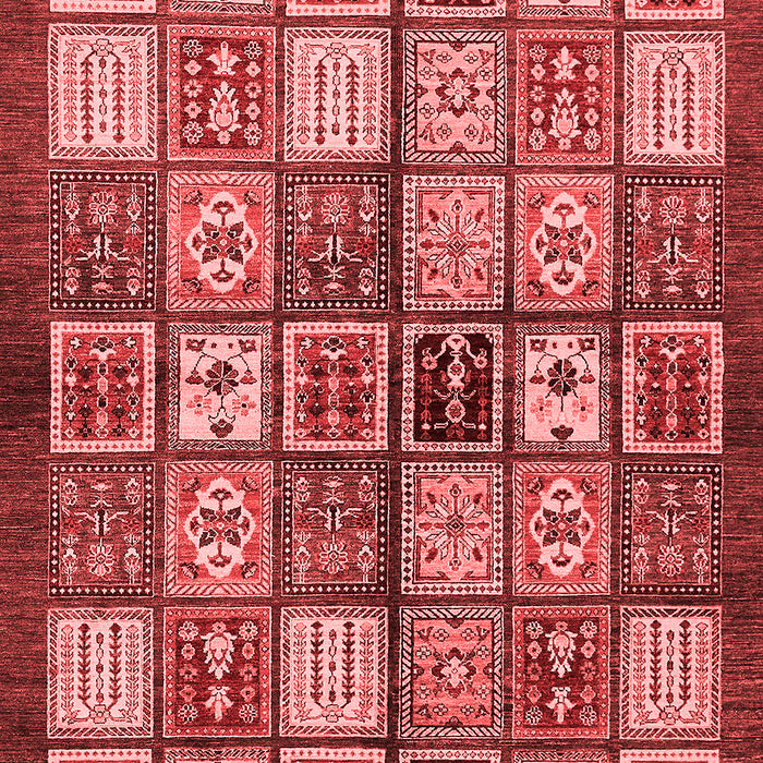 Machine Washable Abstract Red Modern Rug, wshabs647red