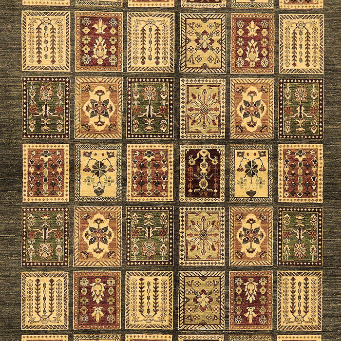 Machine Washable Abstract Brown Modern Rug, wshabs647brn