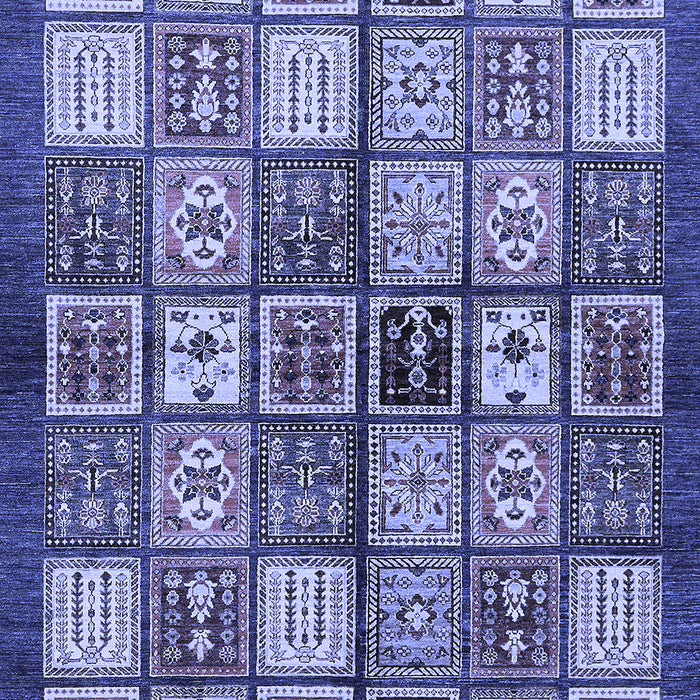 Machine Washable Abstract Blue Modern Rug, wshabs647blu