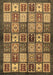 Abstract Brown Modern Rug, abs647brn