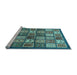 Sideview of Machine Washable Abstract Light Blue Modern Rug, wshabs647lblu