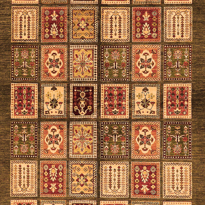 Abstract Orange Modern Rug, abs647org