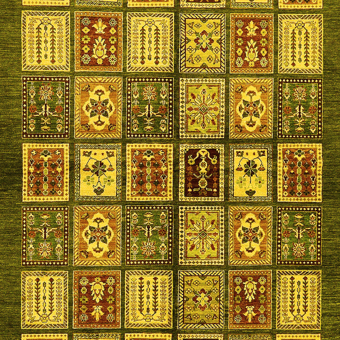 Machine Washable Abstract Yellow Modern Rug, wshabs647yw