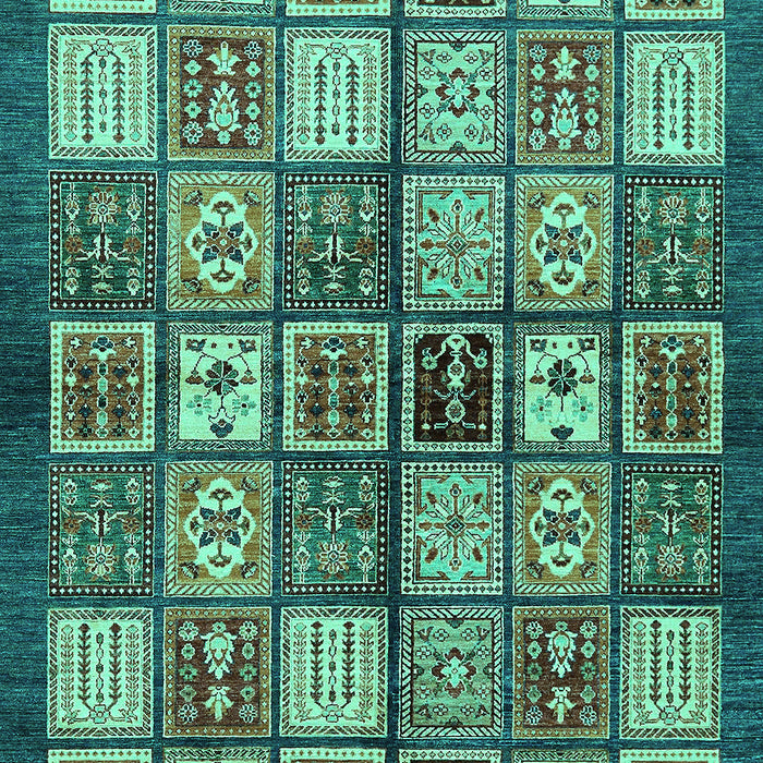 Abstract Turquoise Modern Rug, abs647turq