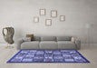 Machine Washable Abstract Blue Modern Rug in a Living Room, wshabs647blu