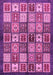 Machine Washable Abstract Pink Modern Rug, wshabs647pnk