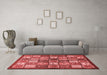 Modern Red Washable Rugs