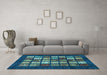 Machine Washable Abstract Light Blue Modern Rug in a Living Room, wshabs648lblu