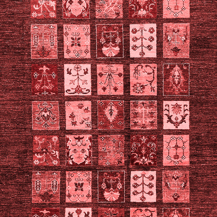 Abstract Red Modern Area Rugs