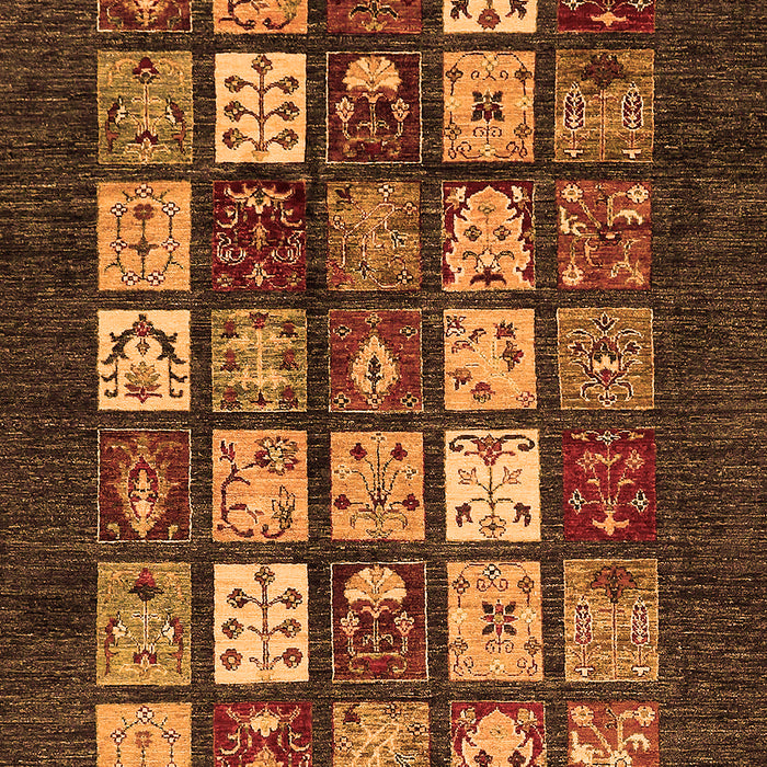 Machine Washable Abstract Orange Modern Area Rugs, wshabs648org