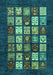 Machine Washable Abstract Turquoise Modern Area Rugs, wshabs648turq