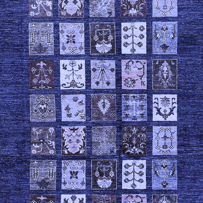 Abstract Blue Modern Rug, abs648blu