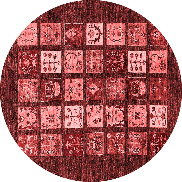Machine Washable Abstract Red Modern Rug, wshabs648red
