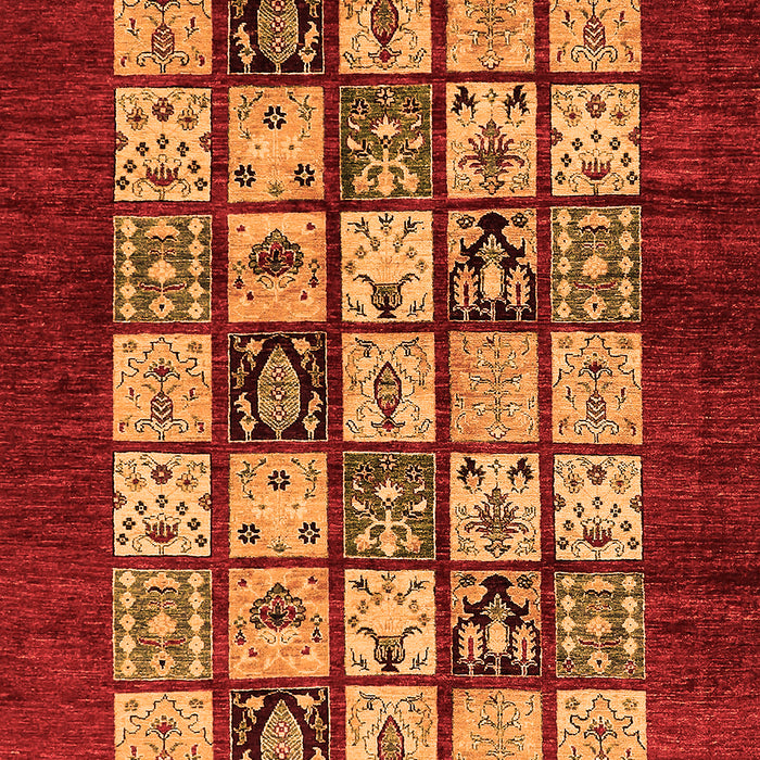 Abstract Orange Modern Rug, abs649org