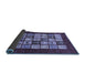 Sideview of Abstract Blue Modern Rug, abs649blu