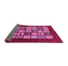 Sideview of Abstract Pink Modern Rug, abs649pnk