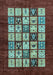 Abstract Light Blue Modern Rug, abs649lblu