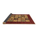 Sideview of Abstract Brown Modern Rug, abs649brn