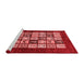 Modern Red Washable Rugs