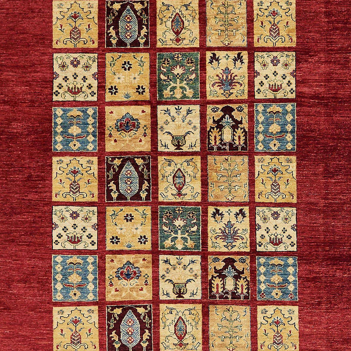 Abstract Red Modern Rug, abs649