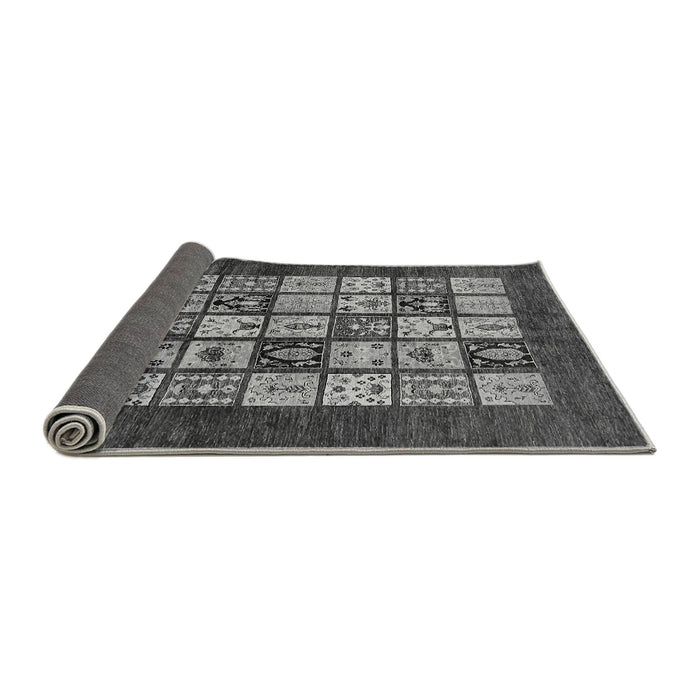 Sideview of Abstract Gray Modern Rug, abs649gry