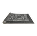 Sideview of Abstract Gray Modern Rug, abs649gry