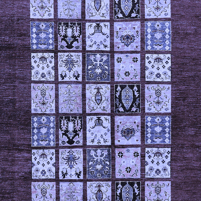 Abstract Blue Modern Rug, abs649blu