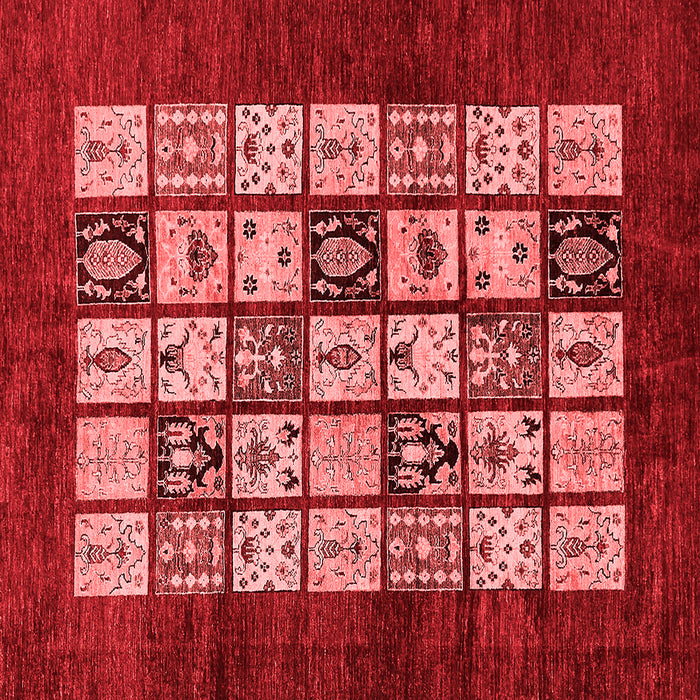 Abstract Red Modern Rug, abs649red