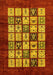 Abstract Yellow Modern Rug, abs649yw