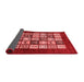 Abstract Red Modern Area Rugs