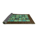 Sideview of Abstract Turquoise Modern Rug, abs649turq